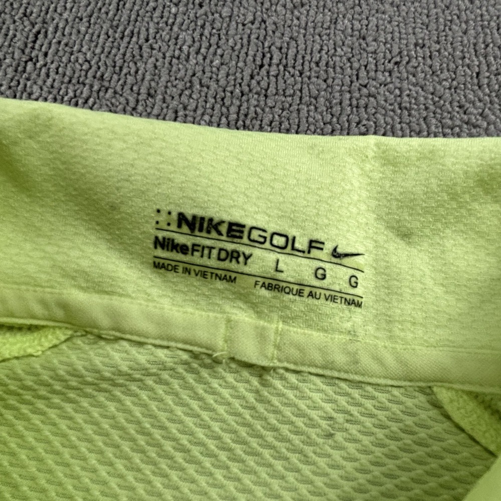 Nike Polo Shirt Adult Large Green Short Sleeve Golfing Golf Casual Men's - Picture 8 of 13